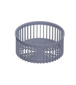 Round glass basket – 350 x 160